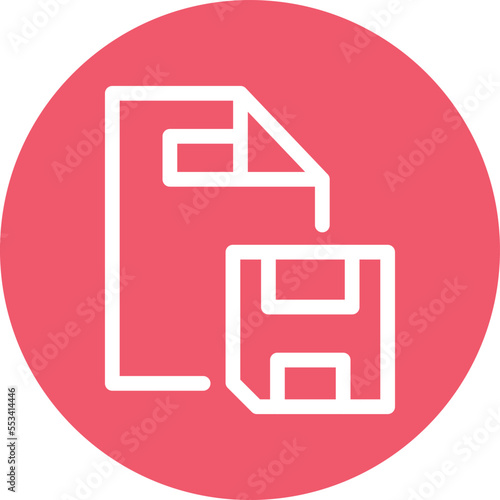 Hard Drive page Vector Icon 