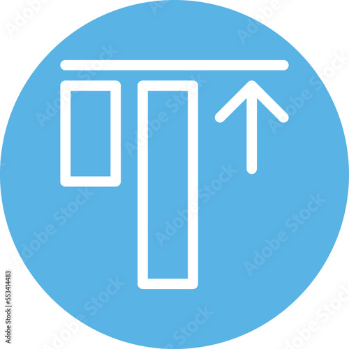 Top Align Vector Icon
