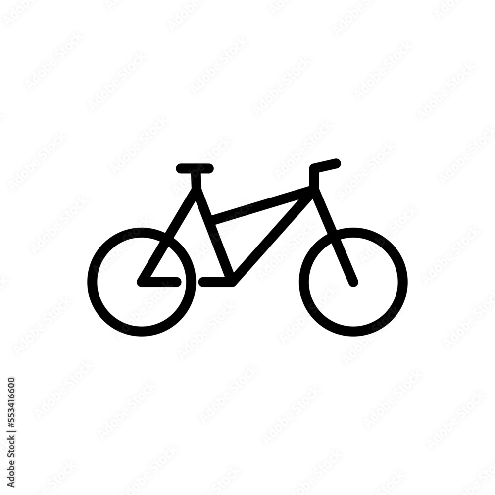 Bike icon vector flat style illustration Bike icon vector flat style illustration