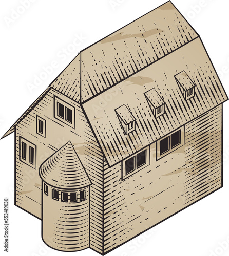 Medieval Building Map Icon ...