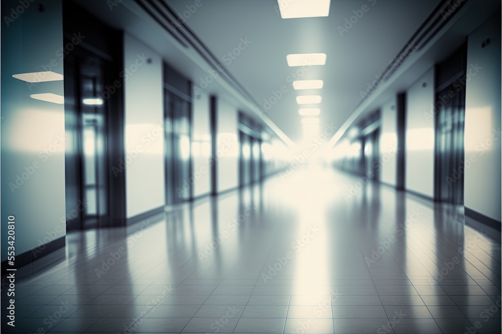 Obraz premium corridor in building Generative AI
