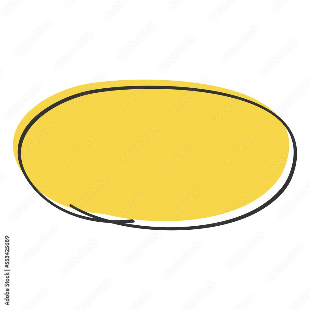Hand-drawn speech bubble. Doodle style. Hand-drawn speech bubble. Doodle style.