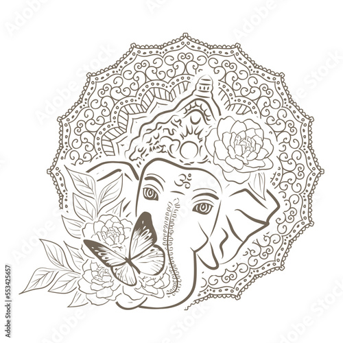 Lord Ganesha, elephant like Hindu god