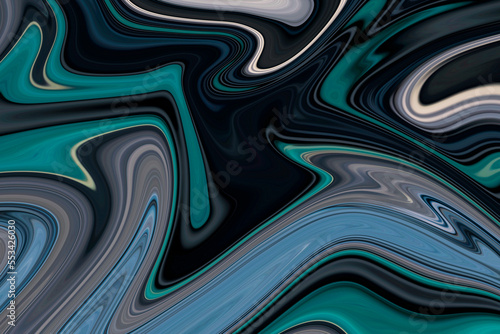 Fototapeta Naklejka Na Ścianę i Meble -  Fluid painted abstract multicolor wavy marble texture background