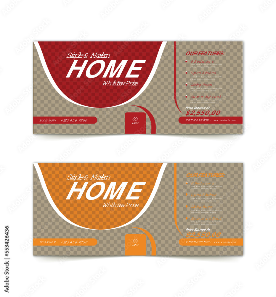 Naklejka premium business cover banner, cover design template