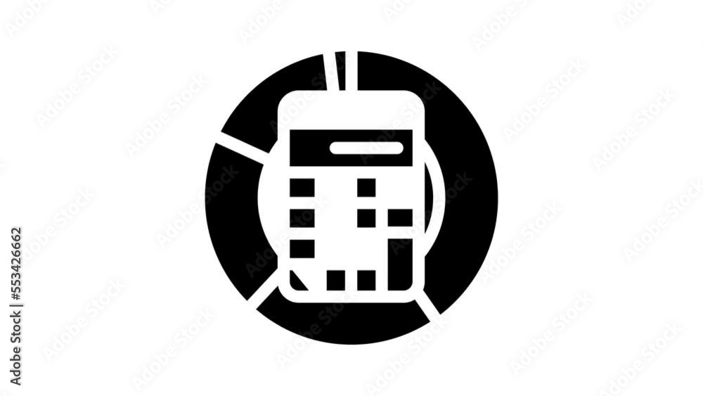 accounting finance calculator glyph icon animation accounting finance calculator glyph icon animation