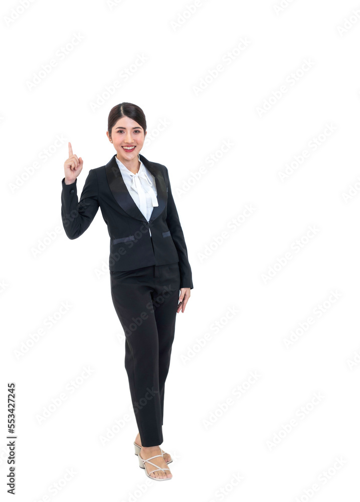Full length portrait of attractive business woman. Full length portrait of attractive business woman.
