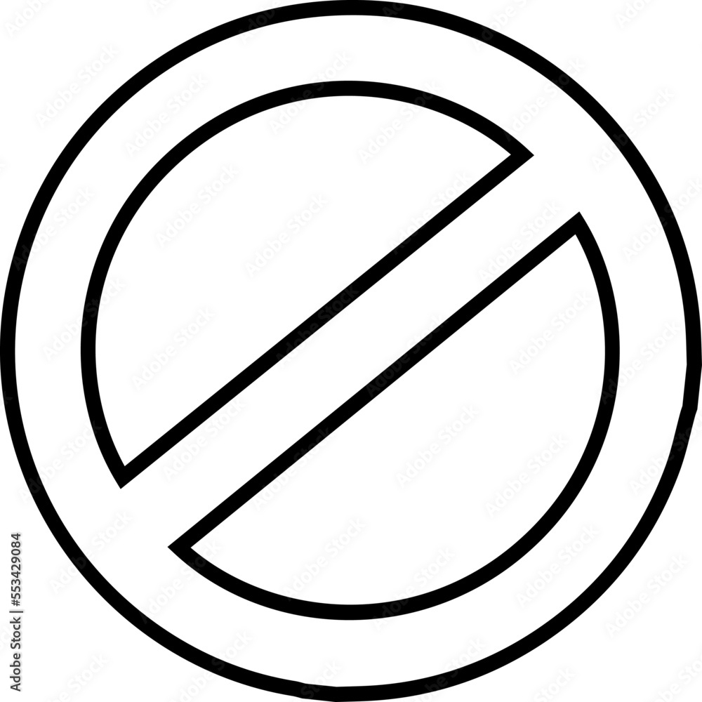 Black Restriction or prohibition icon can be used to make sense about to stop something. This vector file can be used for any type of animation or design. Black Restriction or prohibition icon can be used to make sense about to stop something. This vector file can be used for any type of animation or design.