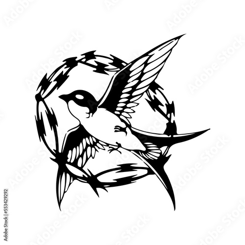 swallow bird vector illustration concept