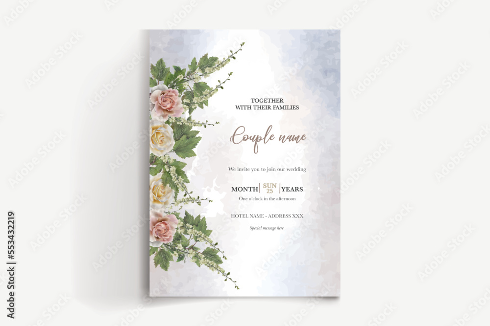 SAVE THE DATE FLORAL INVITATION TEMPLATE SAVE THE DATE FLORAL INVITATION TEMPLATE