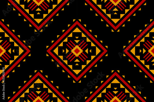 Fabric Aztec pattern background. Geometric ethnic oriental seamless pattern traditional. Mexican style. Design for wallpaper  illustration  fabric  clothing  carpet  textile  batik  embroidery.