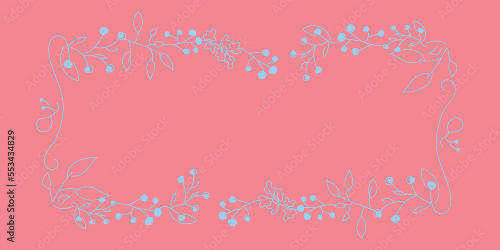 Vector. Merry Christmas and Happy New Year floral background, copy space for text. Rustic horizontal frame template for Christmas cards, wedding invitations, party invitations. Hand-drawn sketch. Vector. Merry Christmas and Happy New Year floral background, copy space for text. Rustic horizontal frame template for Christmas cards, wedding invitations, party invitations. Hand-drawn sketch.
