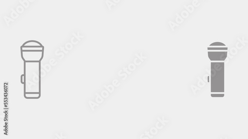 Flash torch vector icon sign symbol