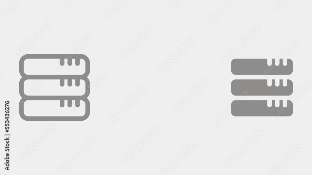 Database vector icon sign symbol Database vector icon sign symbol