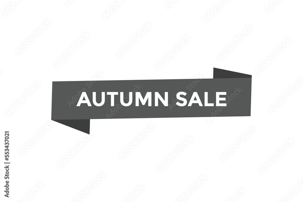 Autumn sale button web banner template Vector Illustration
Autumn sale button web banner template Vector Illustration