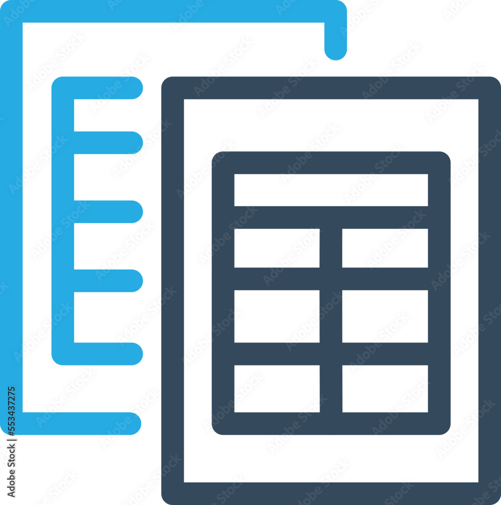 Duplicate Grid File Vector Icon Duplicate Grid File Vector Icon