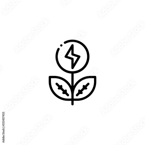 green energy plant icon