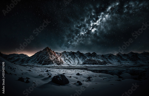 snow covered mountains mount hood state snow covered mountain snow covered mountains in winter mountains in the night landscape in the night the galaxy