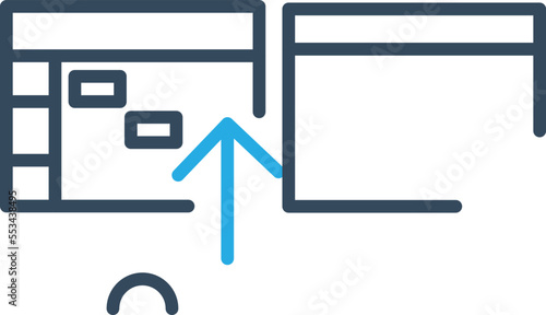 Upload Content Vector Icon
