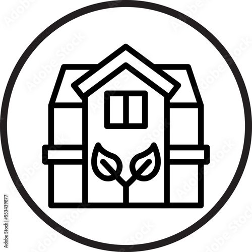 Eco House Icon Style