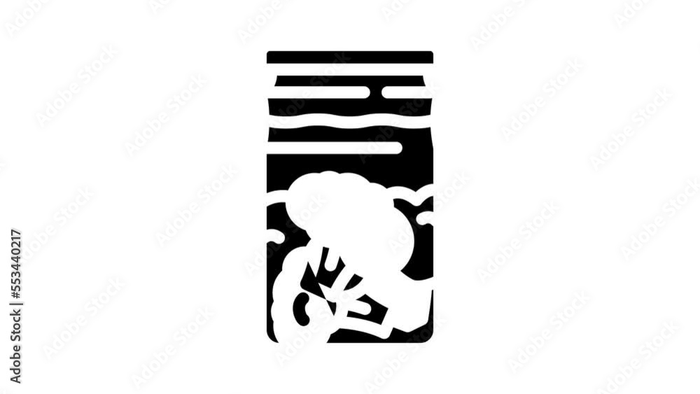 canned broccoli glyph icon animation canned broccoli glyph icon animation