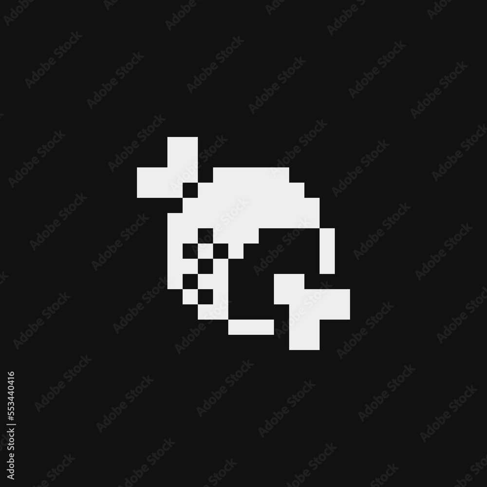 Vecteur Stock Meat on bone emoji, Poultry Leg. Meat game pixelated icon