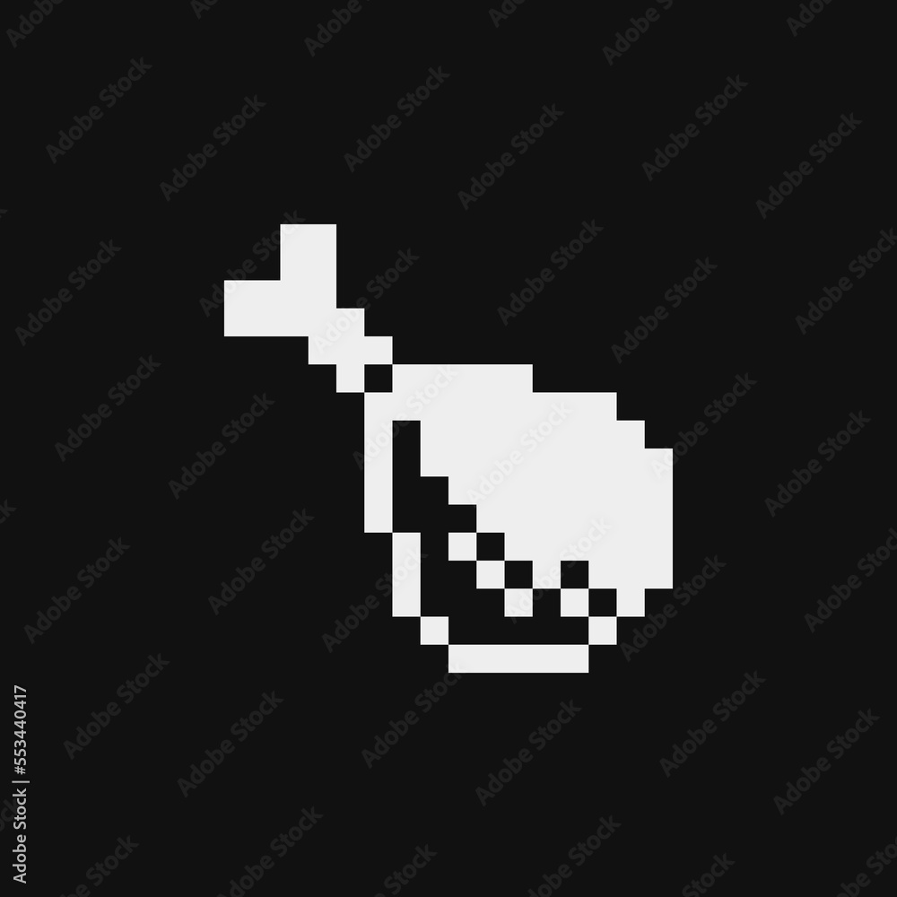 Poultry leg emoji. Meat on bone emoji. Meat game pixelated icon element design for logo, app, web, sticker. Chicken leg isolated abstract vector pixel art illustration. Video game sprite. Poultry leg emoji. Meat on bone emoji. Meat game pixelated icon element design for logo, app, web, sticker. Chicken leg isolated abstract vector pixel art illustration. Video game sprite.