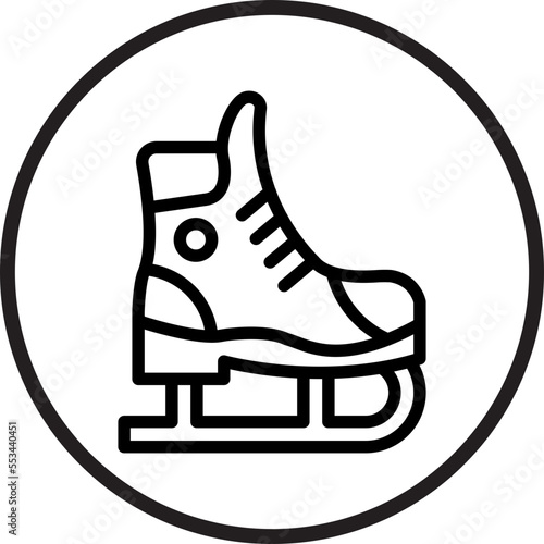 Ice Skate Icon Style