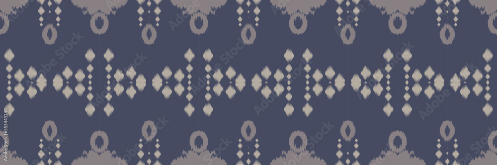 Ikkat or ikat background batik textile seamless pattern digital vector design for Print saree Kurti Borneo Fabric border brush symbols swatches cotton