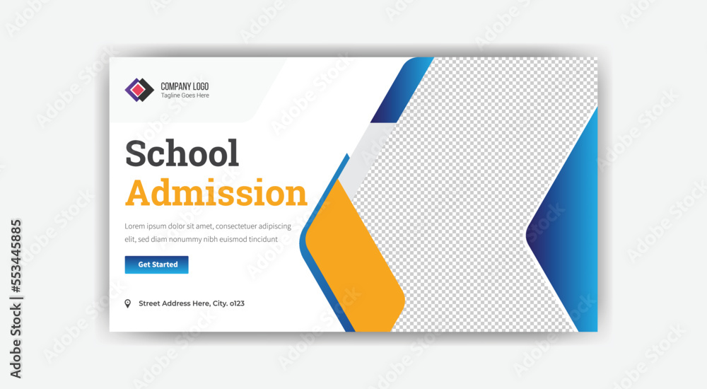 School admission YouTube thumbnail template design School admission YouTube thumbnail template design