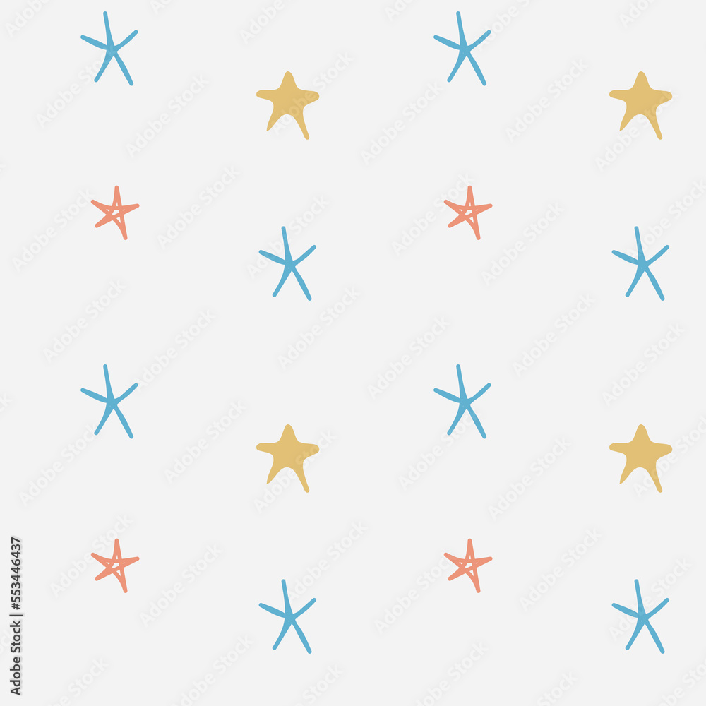 Seamless pattern for baby textile
