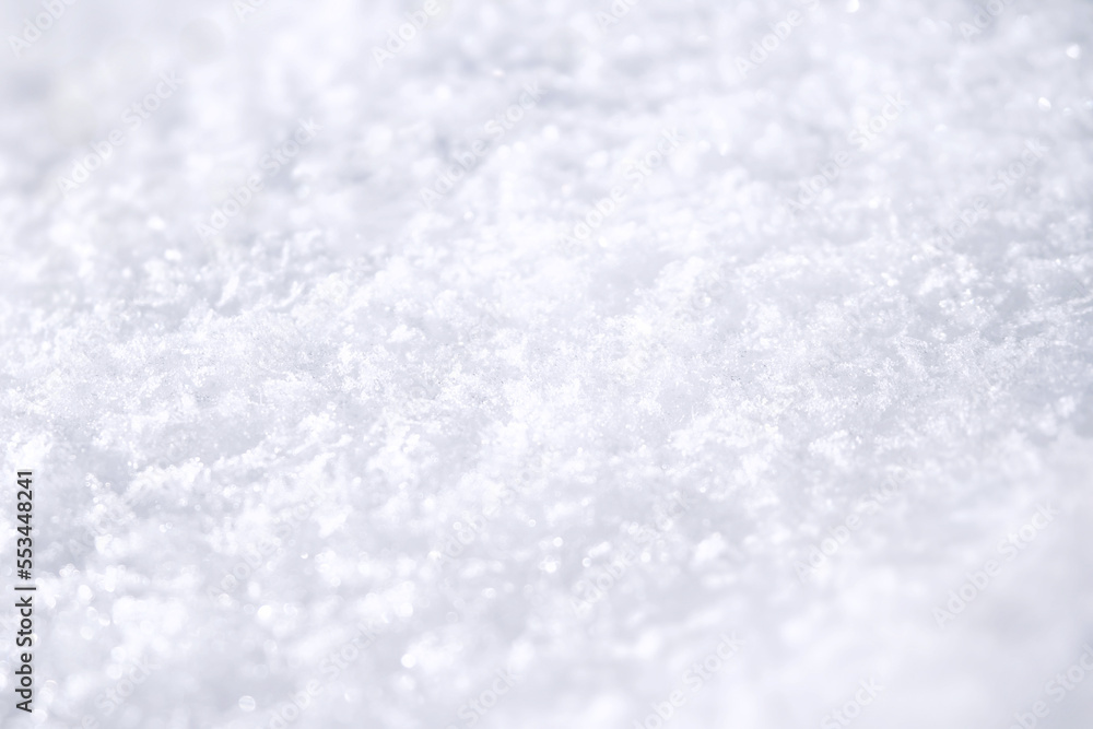 Snow bright surface texture background.