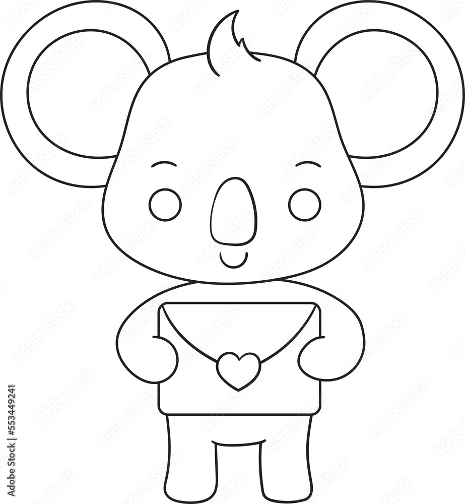 Fototapeta premium cute san valentine character