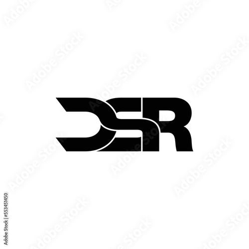 CSR letter monogram logo design vector