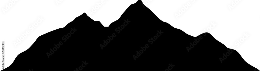 Obraz premium mountain silhouette