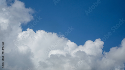 blue cloudy sky as background