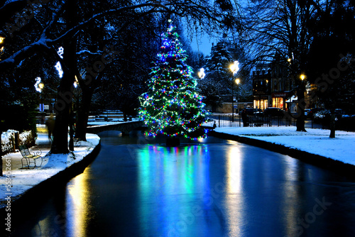 Bourton on the Water Christmas Tree Cotswolds