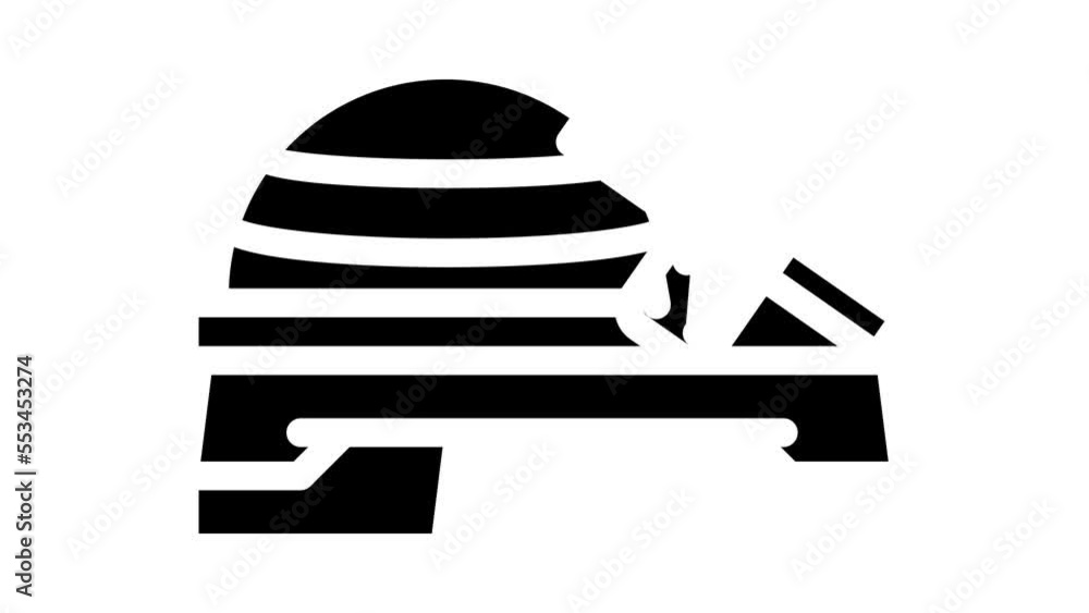 equipment for fitness exercising glyph icon animation equipment for fitness exercising glyph icon animation