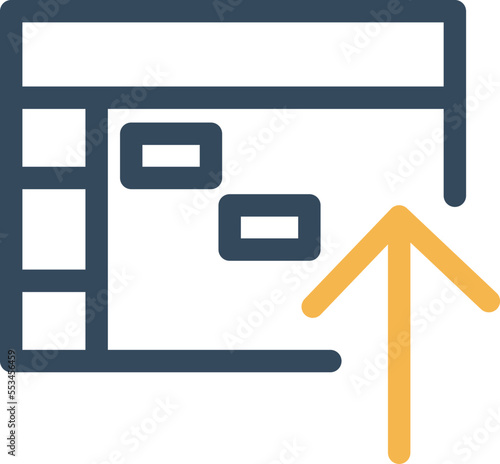 Upload Content Vector Icon
