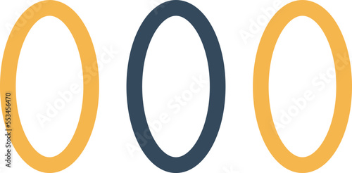 Oval Dots Vector Icon
