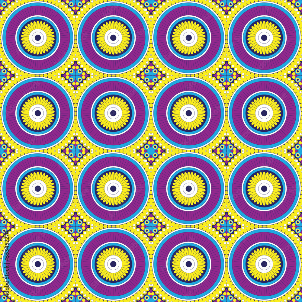 seamless digital geometrical pattern design illustration