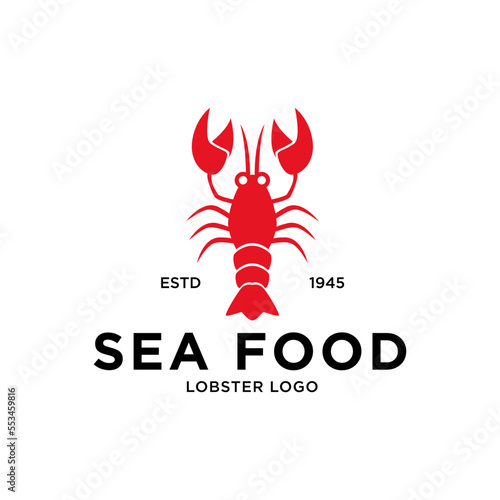 Seafood logo design restaurant fresh crab and shrimp logo for label product and seafood shop 
