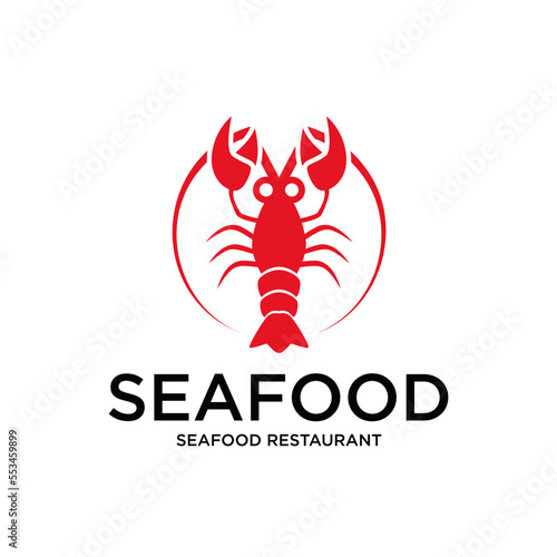 Seafood logo design restaurant fresh crab and shrimp logo for label product and seafood shop 