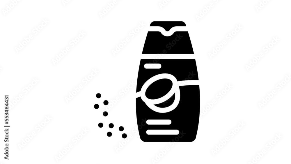 shampoo coconut tropical glyph icon animation shampoo coconut tropical glyph icon animation