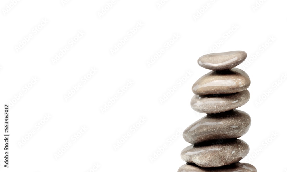 Rock grey stone on light background Rock grey stone on light background