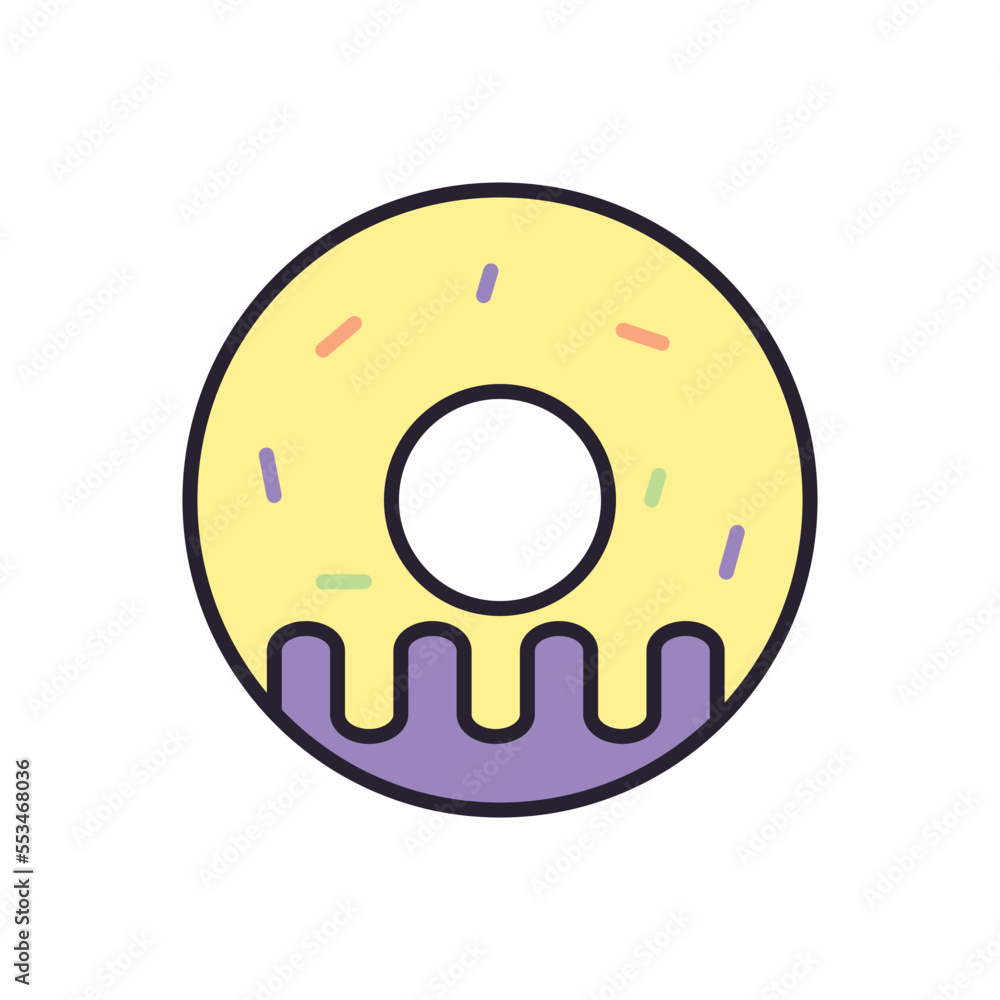Doughnut icon vector design templates Doughnut icon vector design templates