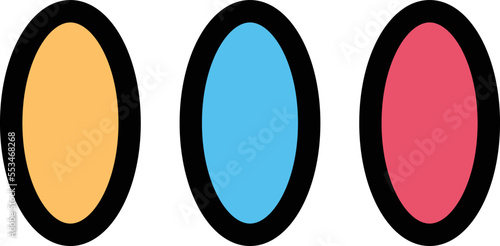 Oval Dots Vector Icon
