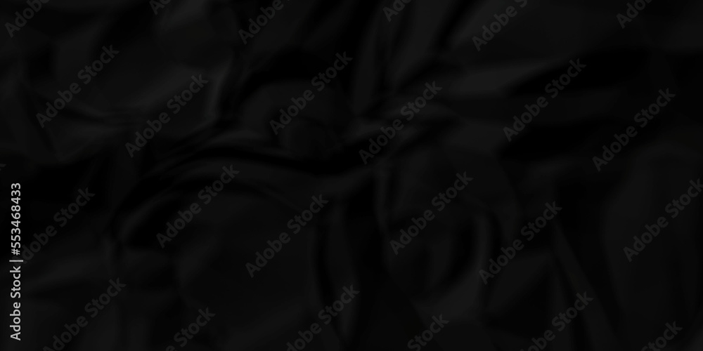 Dark Black facbric paper backdrop crumpled texture. dark black textured crumpled black paper background. panorama black paper texture background, crumpled pattern. Dark Black facbric paper backdrop crumpled texture. dark black textured crumpled black paper background. panorama black paper texture background, crumpled pattern.