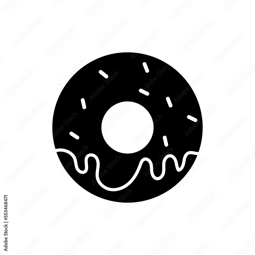 Obraz premium Doughnut icon vector design templates