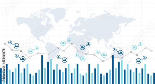 grafici, statistica, persone, utenti, risorse umane